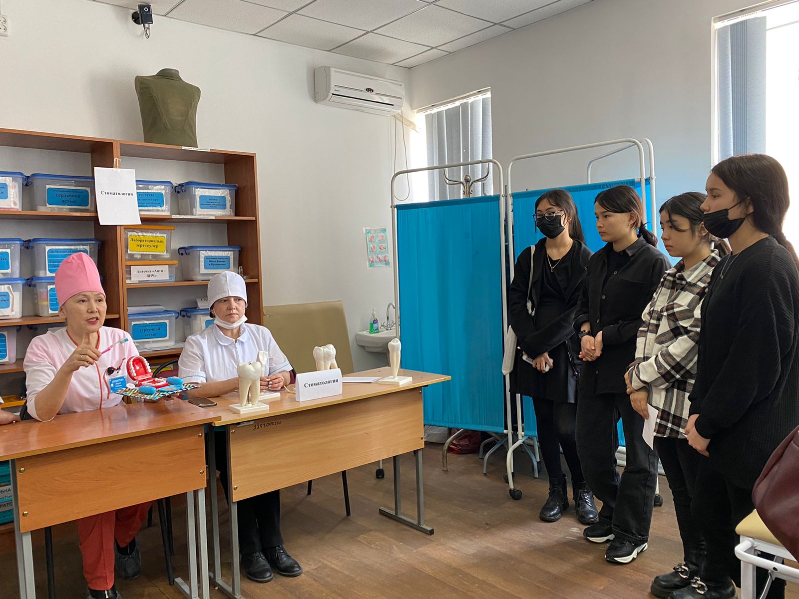 Жезқазған қаласы жоғары медициналық колледжінде кәсіби сынамалар.
