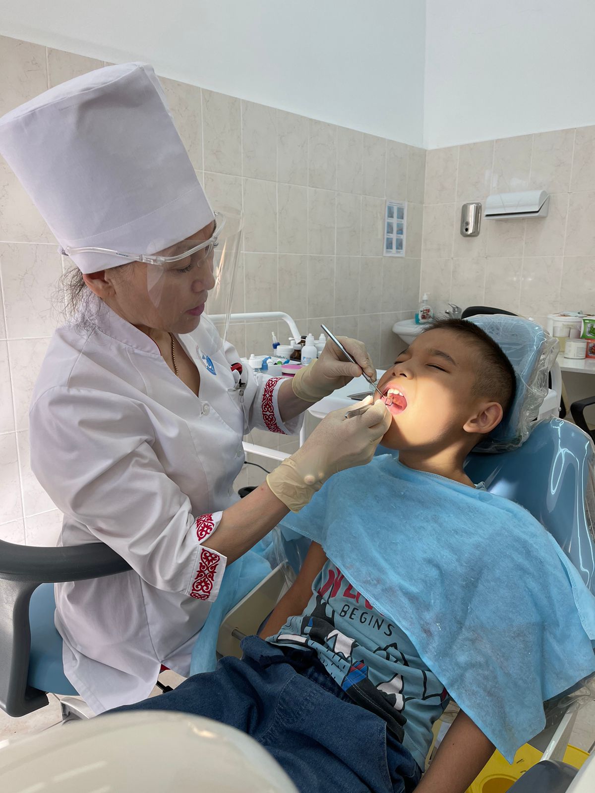 One tooth was filled as a gift to a child on the day of the Children's Protection Day.