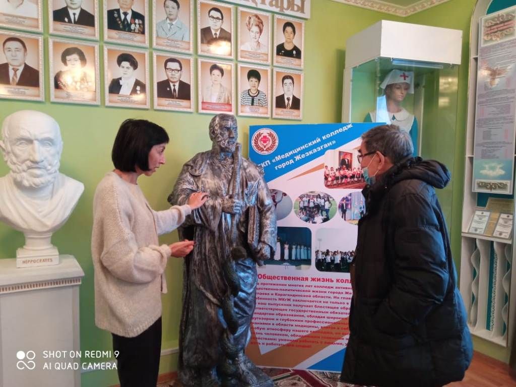 "Meeting with the candidate of medical sciences, professor Akhmetov Mukhambedia"