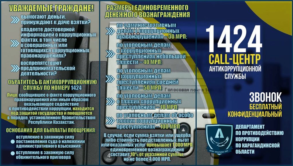 Памятки по антикоррупционной службе